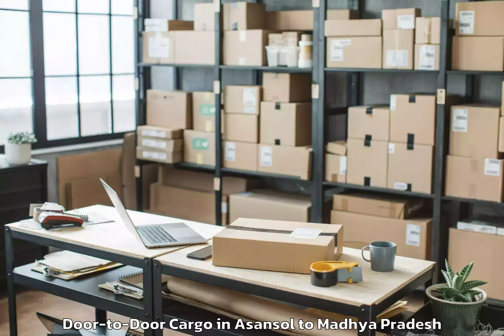 Leading Asansol to Nowrozabad Door To Door Cargo Provider